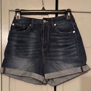 No Boundaries Dark Blue Jean Shorts